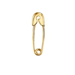 14k gold safety pin earring